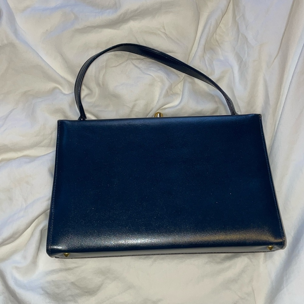 Vintage Navy Purse EUC